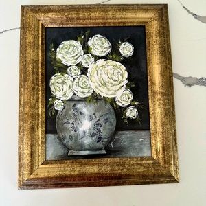 LIKE NEW floral walk art